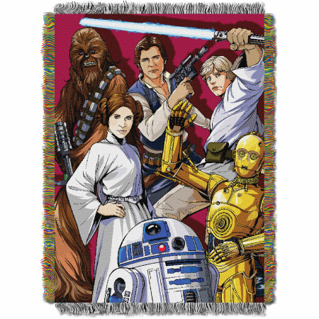 Star Wars Rebel Forces Woven Tapestry Throw Blanket 48" x 60"